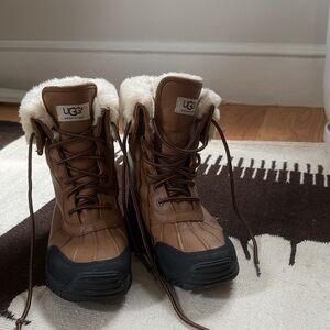 UGG Brown and Black Winter Boots